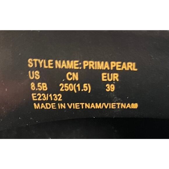 Kate Spade Prima Pearl Loafers Black Leather Slip-On Shoes Size 8.5B - Picture 4 of 6